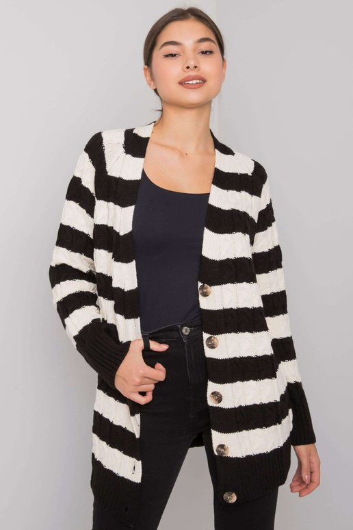 Lamia musta ja kreemja triibuline...