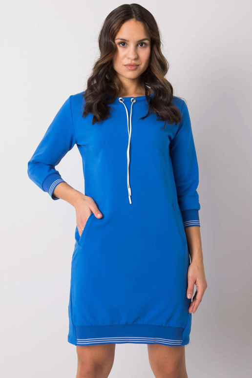 Tumesinine puuvillane kleit Sinead...