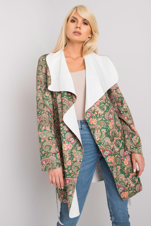 Khaki mustriga Aggie naiste mantel