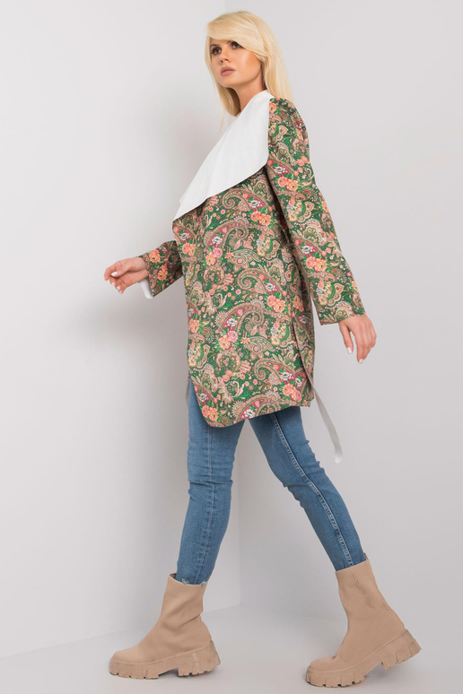 Khaki mustriga Aggie naiste mantel