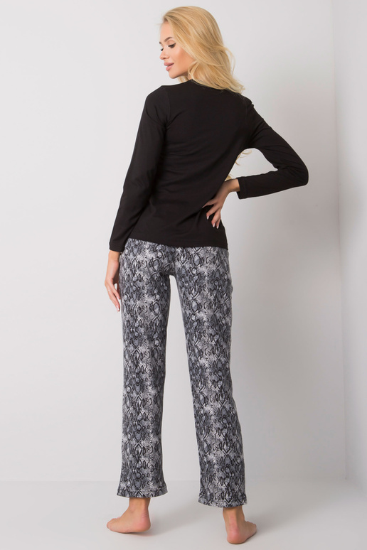 Must trükiga magamiskomplekt