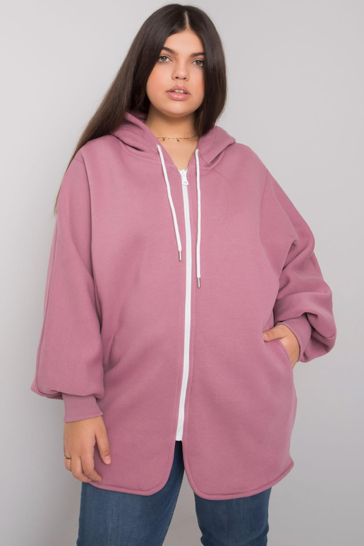 Ella Dirty Pink Plus Size kapuuts