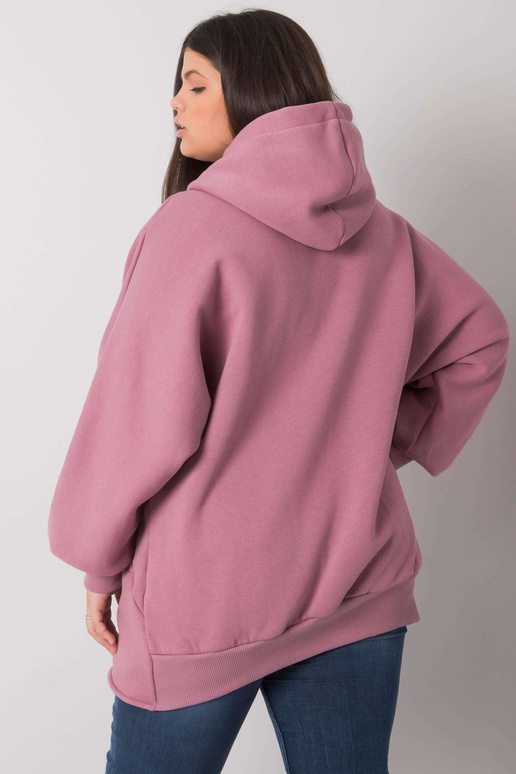 Ella Dirty Pink Plus Size kapuuts