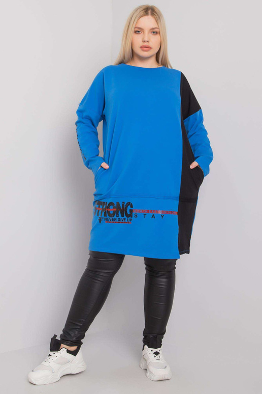 Tumesinine puuvillane tuunika pluss... Tumesinine puuvillane tuunika pluss...