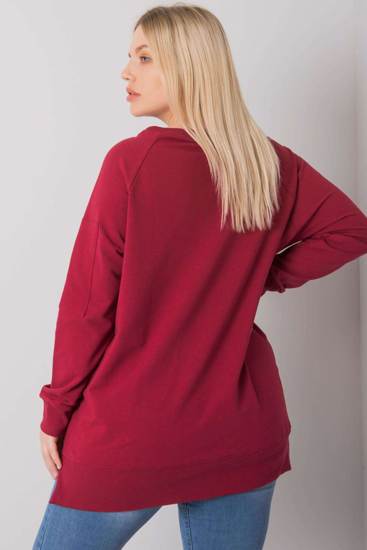 Burgundia pluss suuruses dressipluusi...