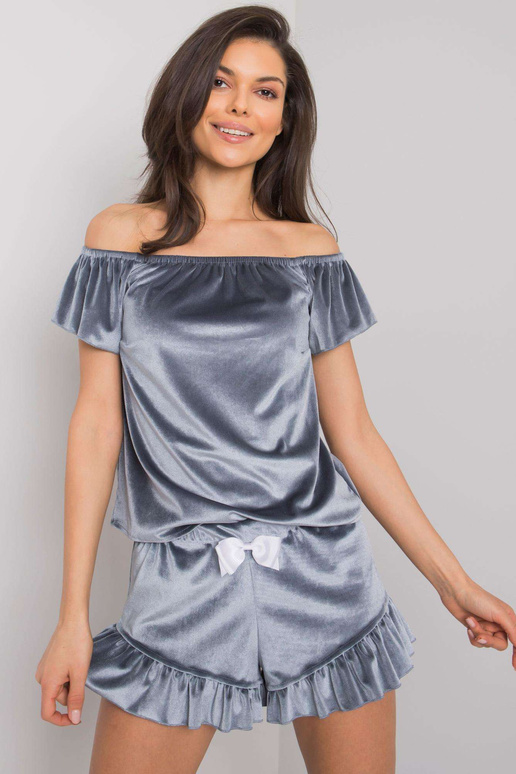 Sinine veluurpidžaama volangiga Rosse...