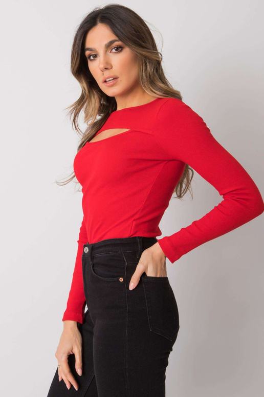 Punane väljalõikega pluus Jonnelle...