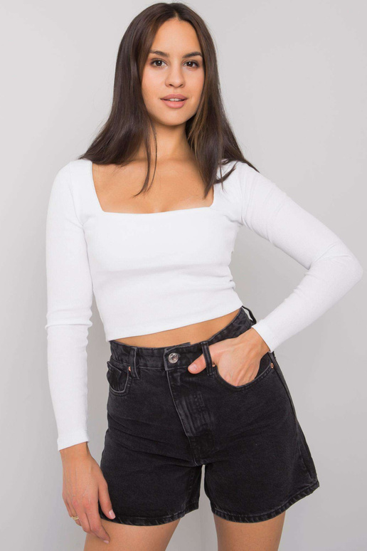 Valge lühikese triibuga pluus Cammy...