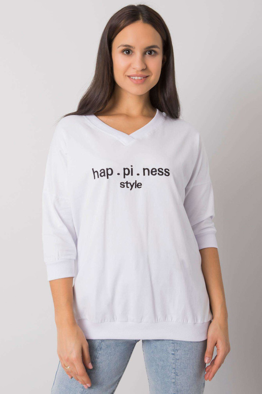 Valge dressipluus kirjaga Jolanda RUE...