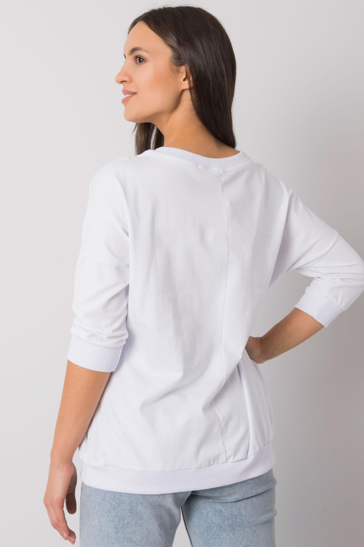 Valge dressipluus kirjaga Jolanda RUE...