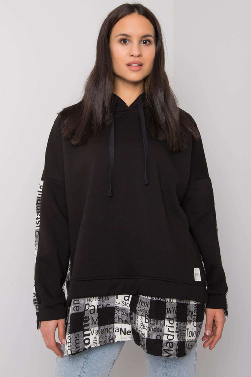 Must-valge naiste kapuuts Freyah RUE...