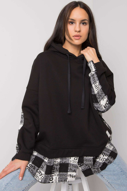 Must-valge naiste kapuuts Freyah RUE...