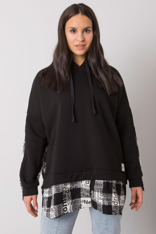 Must-valge naiste kapuuts Freyah RUE...