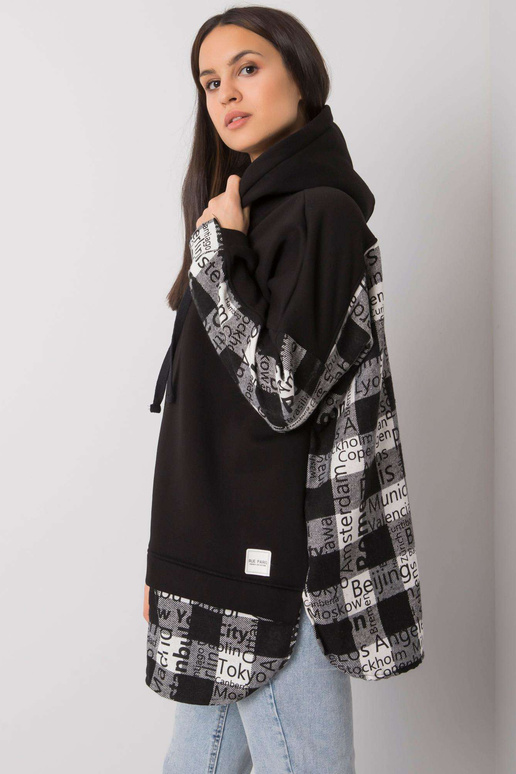 Must-valge naiste kapuuts Freyah RUE...