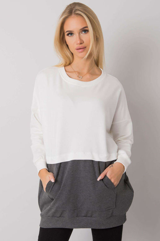 Ecru-tumehall känguru dressipluus...