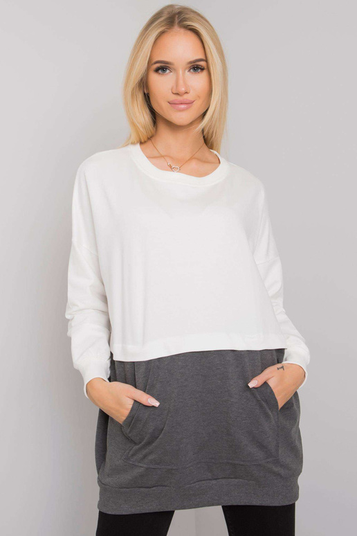 Ecru-tumehall känguru dressipluus...