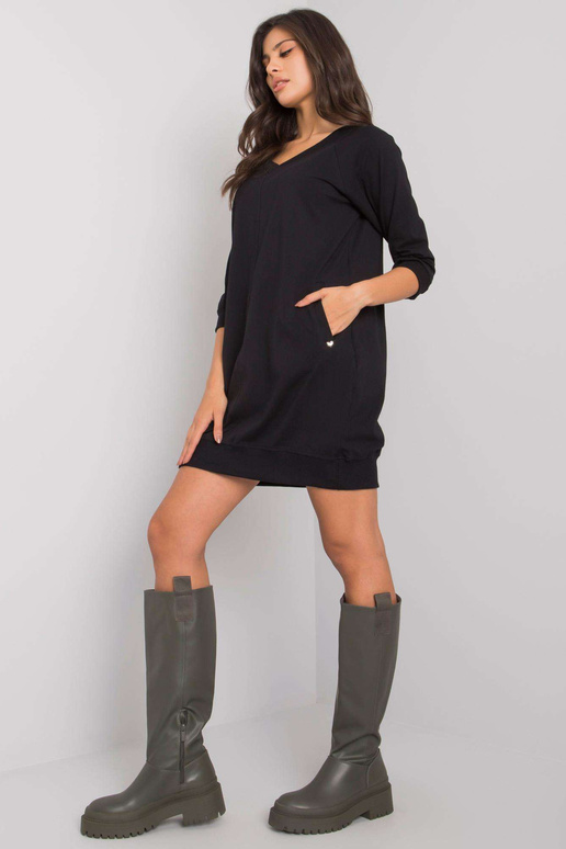 Must Salerno puuvillane põhikleit