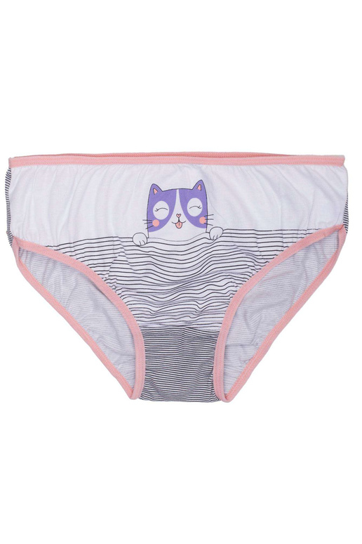 Valge ja virsiku trükiga aluspüksid