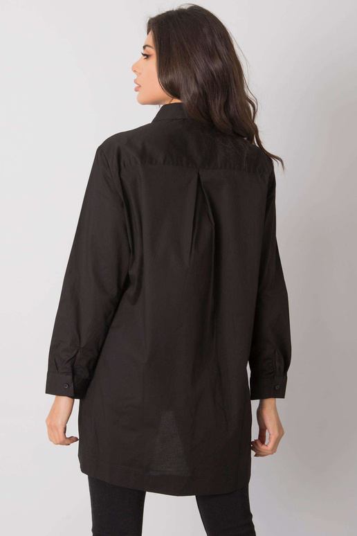 Amersham must lõhikuga särk