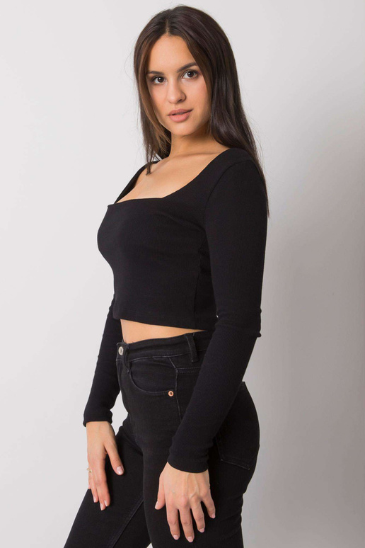 Must lühike triibuga pluus Cammy RUE...