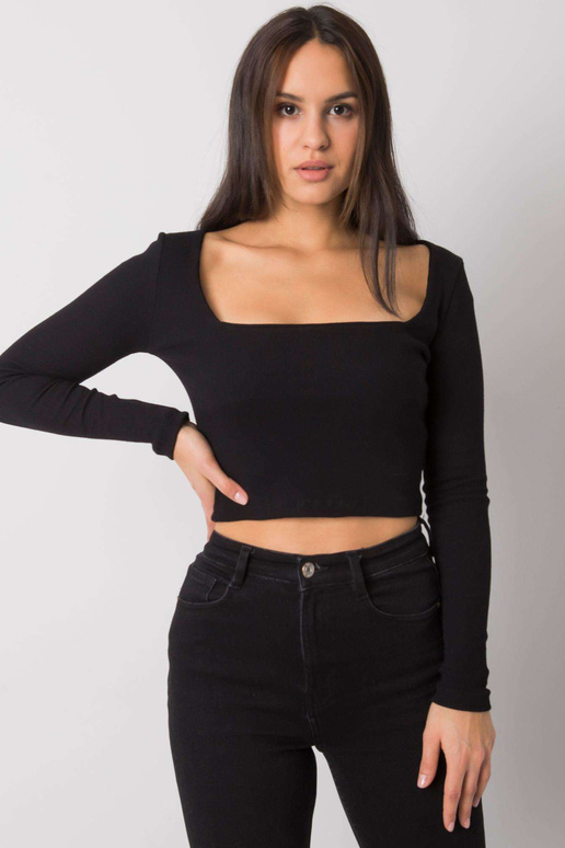 Must lühike triibuga pluus Cammy RUE...