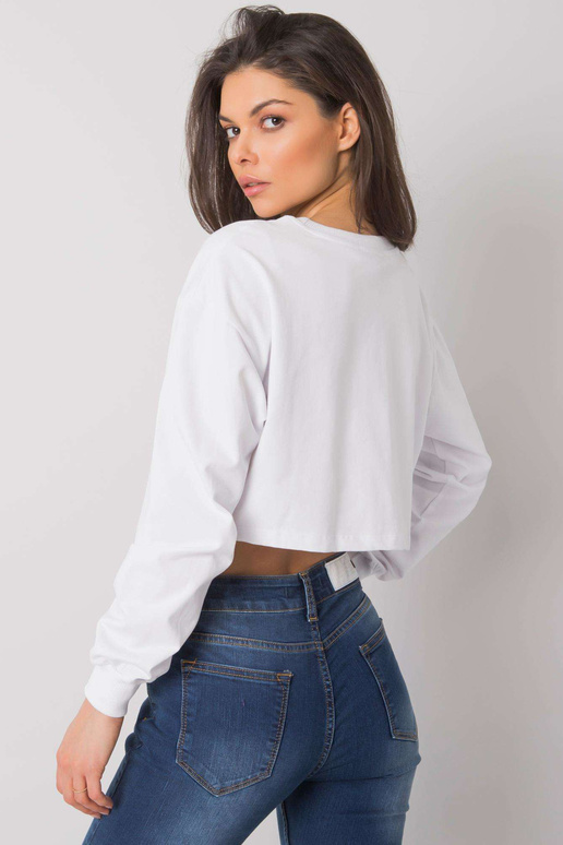 Valge lühike pluus basic Simeona