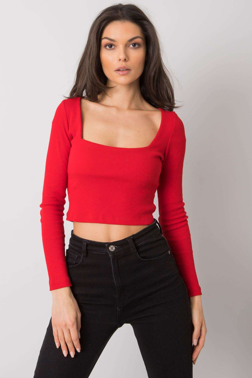 Punane lühike triibuga pluus Cammy...