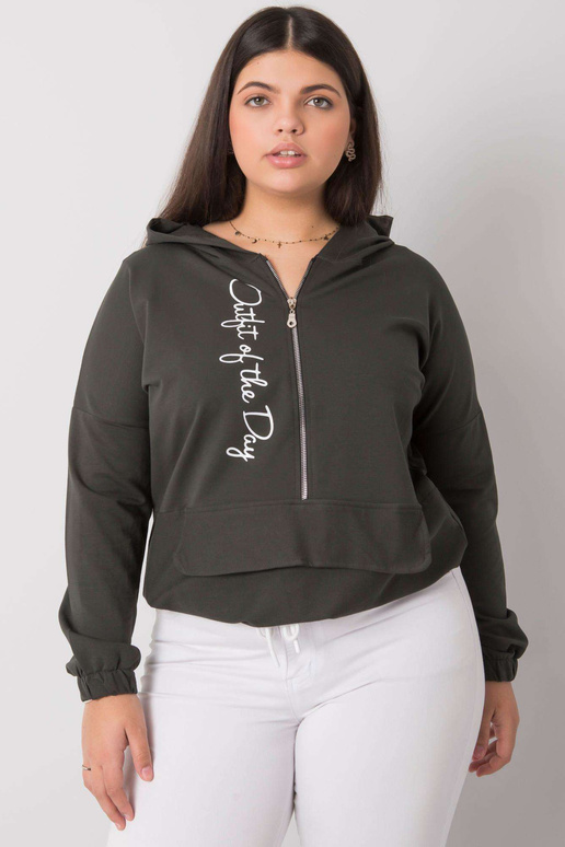 Tume khaki pluss suuruses dressipluus...