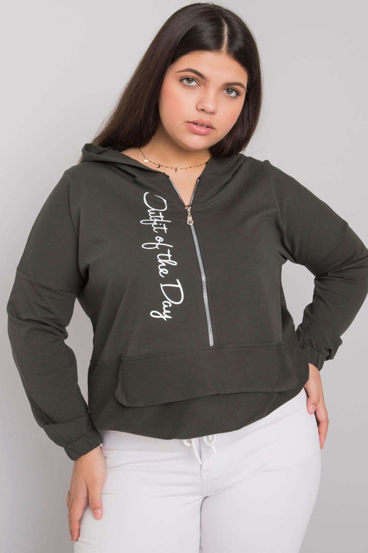 Tume khaki pluss suuruses dressipluus...