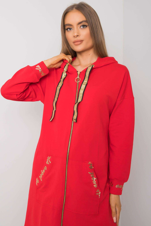 Punane pika lukuga dressipluus Ermelinde