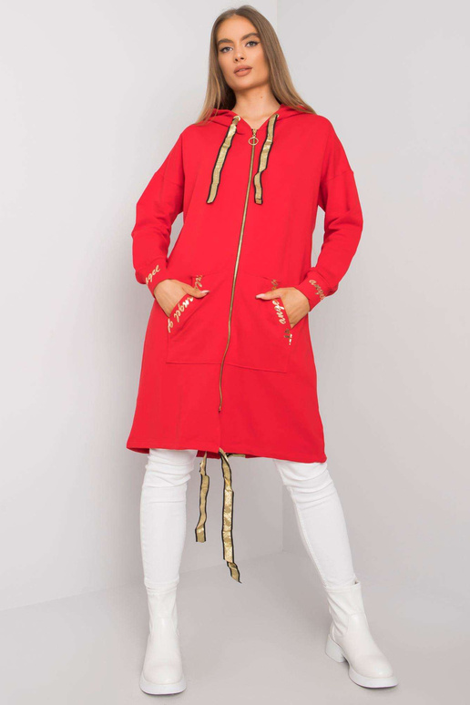 Punane pika lukuga dressipluus Ermelinde