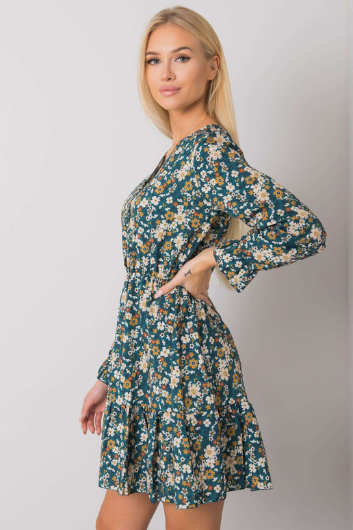 Roheline volangidega kleit Anavi OCH...