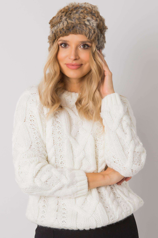 Beeži ja halli karvamüts