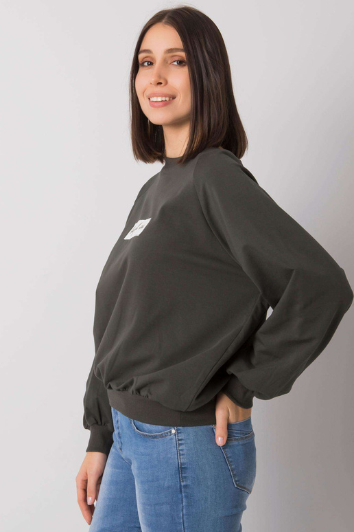 Tume khaki suures suuruses kapuuts...