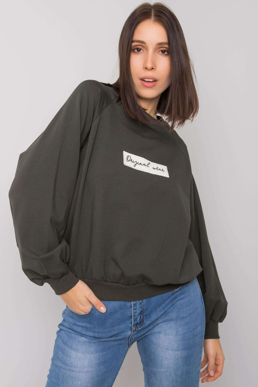 Tume khaki suures suuruses kapuuts...