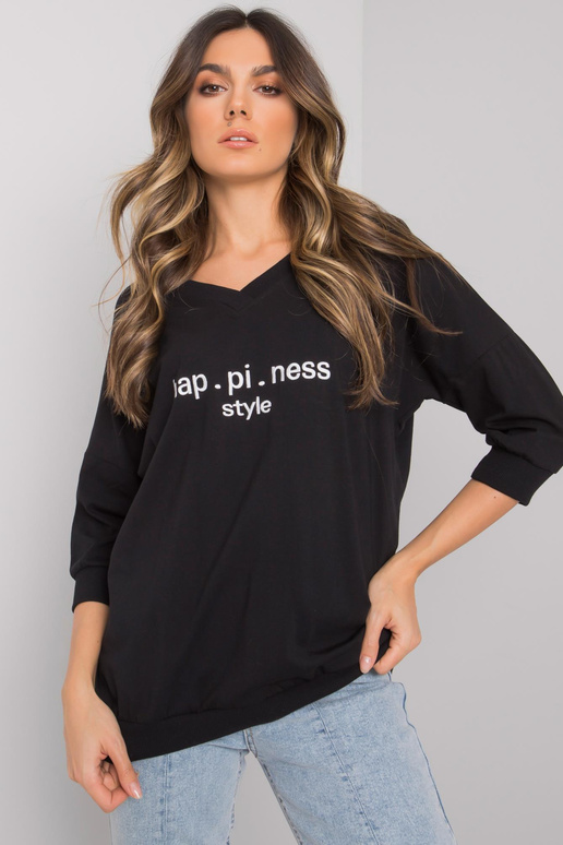 Must dressipluus kirjaga Jolanda RUE...