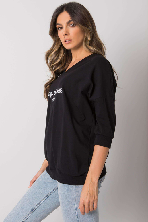 Must dressipluus kirjaga Jolanda RUE...