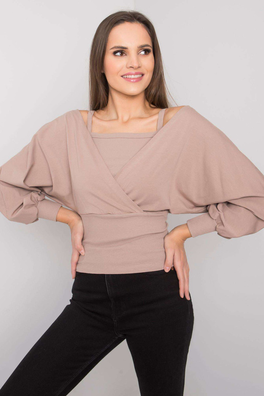 Tumebeež naiste puuvillane pluus...