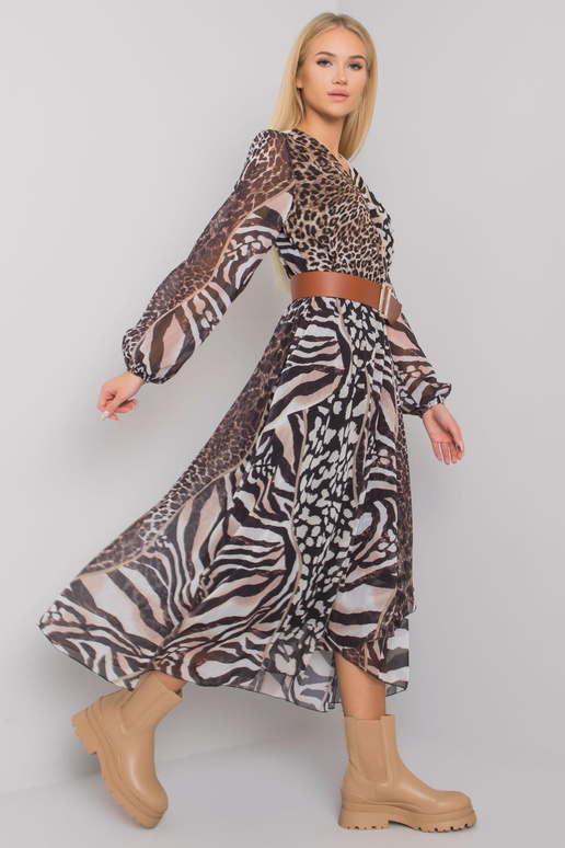 Must ja beež Westoni kleit