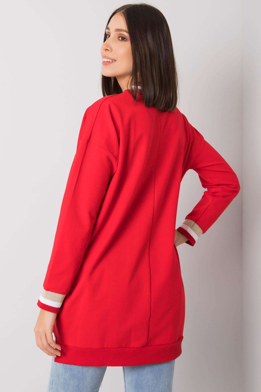 Punane puuvillane tuunika pluss...