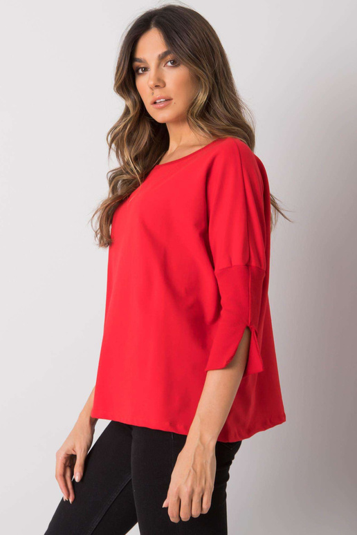 Punane lahtine pluus Hassina