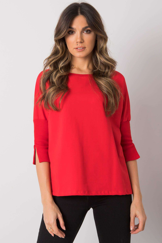 Punane lahtine pluus Hassina