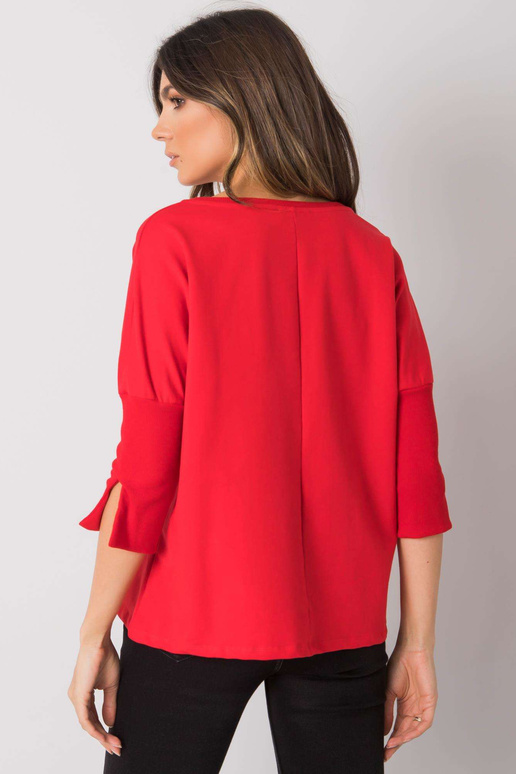 Punane lahtine pluus Hassina