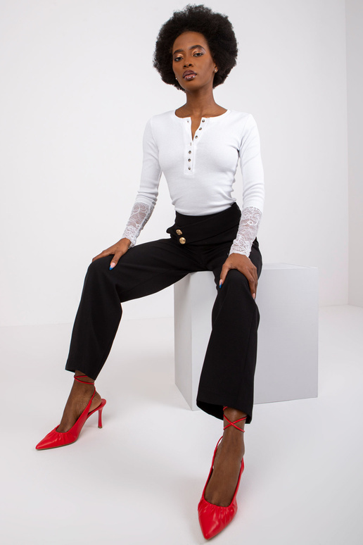 Mustad Grace kangast püksid