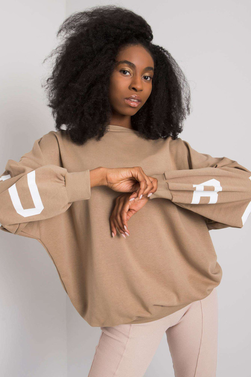 Brooke'i trükiga beež dressipluus