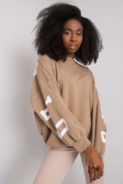 Brooke'i trükiga beež dressipluus