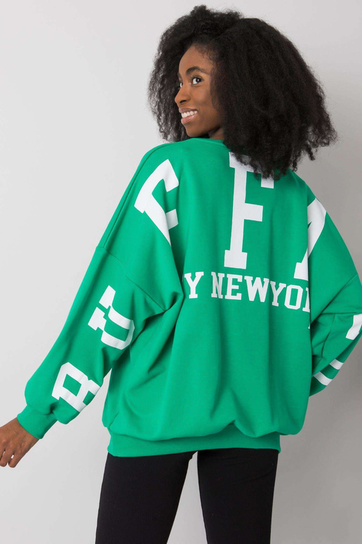 Roheline Brooke'i trükiga dressipluus