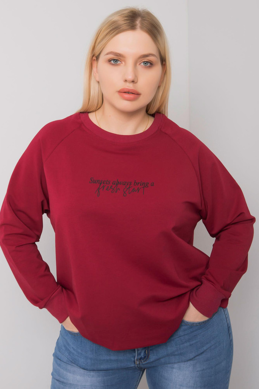 Burgundia pluss suuruses dressipluus...