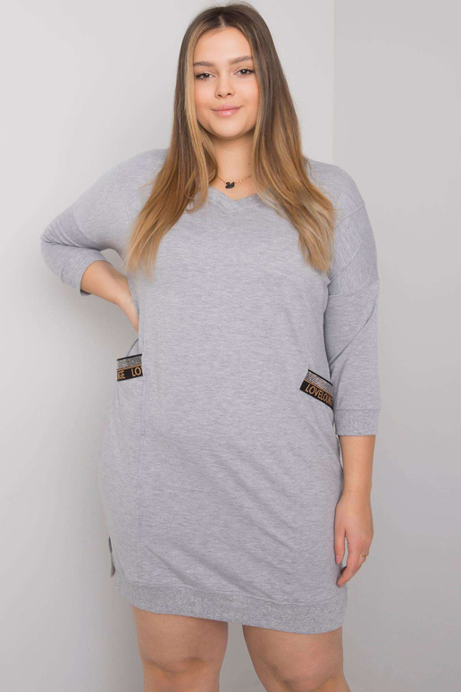 Halli melanž pluss suuruses kleit...