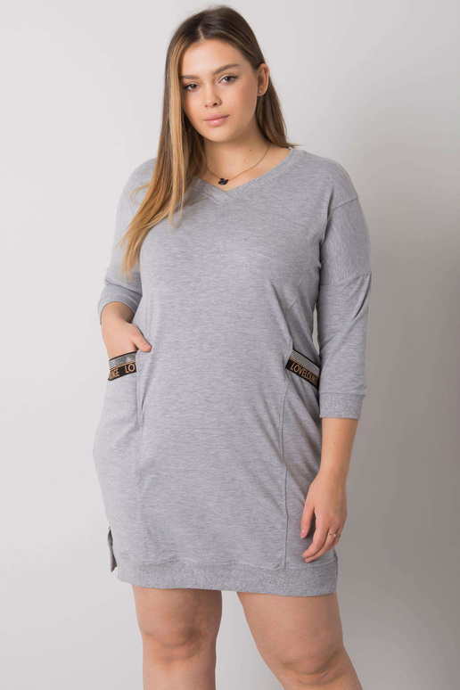 Halli melanž pluss suuruses kleit...